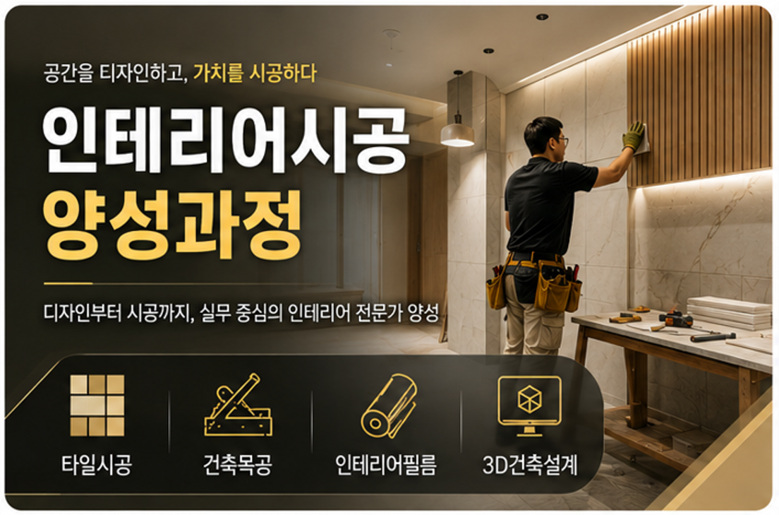 [국기훈련] 인테리어시공 양성과정 (주간)_추후 본인부담금 결제