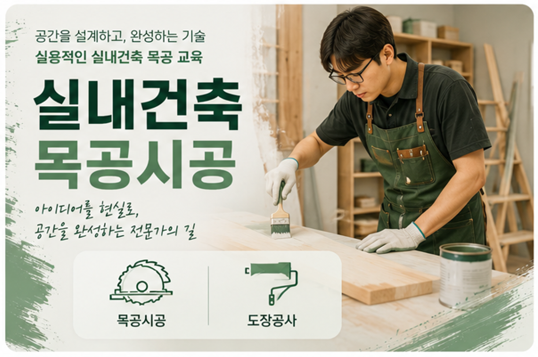 [계좌제훈련] 실내건축목공시공 (야간) 